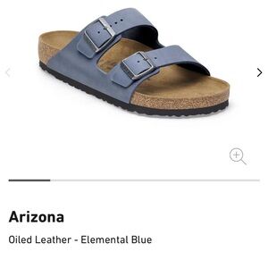 Birkenstock Arizona Oiled Leather Sandals in Blue
